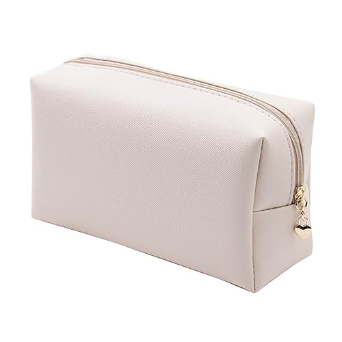 Auto Glanz Super Make-up-Tasche, Damen-Kosmetiktasche, Reisewasch-Aufbewahrungstasche Go Gadgets (Beige, One Size) von Generic