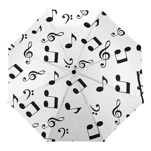 Automatischer Regenschirm Musik-Muster Faltbare Regenschirme Leichte Winddichte Regenschirme Tragbare Reiseschirme Automatischer Regenschirm Musik-Muster Faltbare Regenschirme Leichte Winddichte Regenschirme Tragbare Reiseschirme von Generic