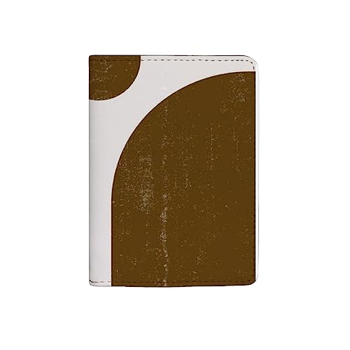 BALII Reisepasshülle Hüllen Minimalistische Ästhetik Geometrische Leder Reisepassschutz für Frauen Herren Reisebrieftasche Organizer Geschenk, Minimalistische Ästhetik, geometrisch, 10x14x1.5 CM von Generic