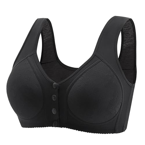 BH Damen Ohne Bügel Schlaf Baumwolle Grosse Grössen Sport Bustier mit Push Up Verlängerung Bequemer Stilltops Schwangerschafts BH Soft Gepolstert Seamless Umstands BH Nursing Bra Still BH von Generic