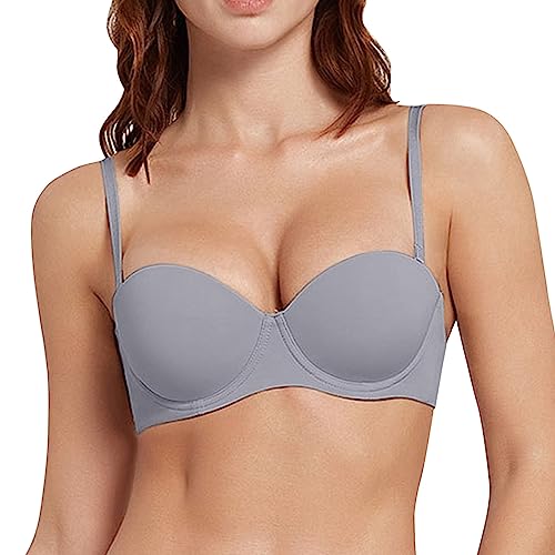 BH Damen Trägerloser BH Super Push up Extrem BH Große Größen mit Bügel Geformte Comfy Multiway Strapless Bra Starker Halt BH Damen Trägerloser BH Super Push up Extrem BH Große Größen mit Bügel Geformte Comfy Multiway Strapless Bra Starker Halt von Generic