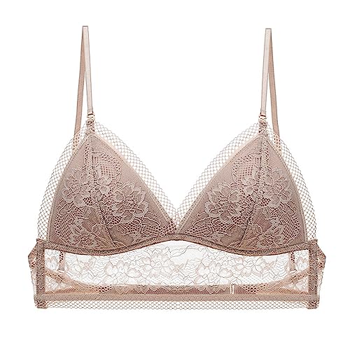 BH für Tiefen Rückenausschnitt Damen Spitzen BH Push Up Sexy U-förmiger Lifting-BH Komfort Bralette Ohne Bügel V-Ausschnitt Bustier Rücken-BH Unterwäsche von Generic