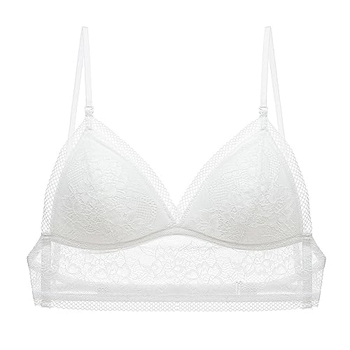 BH für Tiefen Rückenausschnitt Damen Spitzen BH Push Up Sexy U-förmiger Lifting-BH Komfort Bralette Ohne Bügel V-Ausschnitt Bustier Rücken-BH Unterwäsche von Generic