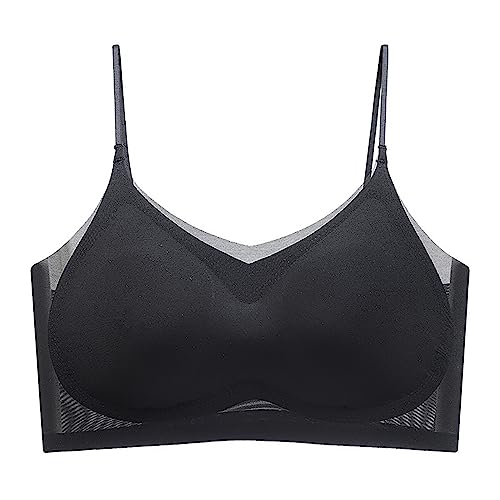 BH für Tiefen Rückenausschnitt Damen Spitzen BH Push Up Sexy U-förmiger Lifting-BH Komfort Bralette Ohne Bügel V-Ausschnitt Bustier Rücken-BH Unterwäsche von Generic