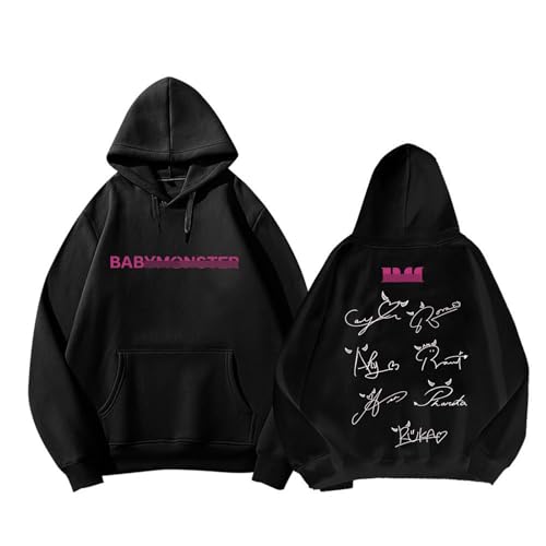 BM DRIP Hoodie,RAMI AHYEON RORA ASA RUKA CHIQUITA PHARITA Signature Graphic Sweatshirt For Damen Mädchen(Black4thick,M) von Generic