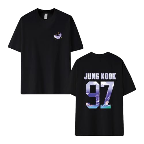 BT10th Anniversary Souvenir T-Shirt, J-HOPE JIN JUNGKOOK JIMIN RapMonster SUGA V Unisex T-Shirt(Color:Black-1,Size:L) von Generic