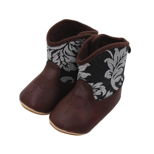 Baby Cowboystiefel Trachten Westernstiefel für Kleinkind Stickerei Krippenschuhe Cowboy Stiefel PU Leder rutschfeste Lauflernschuhe Winterboots Tracht Oktoberfest Cowboy Bootie (Schwarz, 6-12 Months) Baby Cowboystiefel Trachten Westernstiefel für Kleinkind Stickerei Krippenschuhe Cowboy Stiefel PU Leder rutschfeste Lauflernschuhe Winterboots Tracht Oktoberfest Cowboy Bootie (Schwarz, 6-12 Months) von Generic