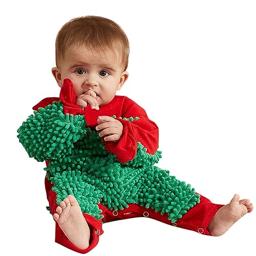 Baby Junge Mädchen Strampler Overall Overalls 1 PCS Body Oberbekleidung Krabbeln Infant Baby Solid Mop Baby Frottee Strampler von Generic