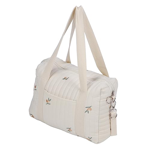 Baby-Kinderwagen-Tasche, Multifunktionale Check-Tasche, Reißverschluss-Stickerei, Wiederverwendbare Handtasche, Windeltasche (Olivenbeutel) von Generic