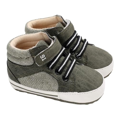 Baby Krabbelschuhe Kleinkind Jungen Weiche Sohle Bequeme Sneakers Hohe Lässige Freizeitschuhe Leicht Atmungsaktiv Lauflernschuhe Sportschuhe Flach Outdoorschuhe Walking Schuhe von Generic
