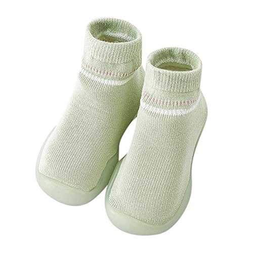 Baby Lauflernschuhe Kleinkind Kinder Kleinkind Neugeborenes Baby Mädchen Schuhe Erste Antirutschschuhe Socken Schuhe Prewalker Sneaker Kleinkind (Green, 24 Toddler) von Generic