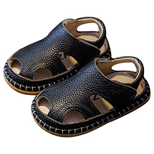 Baby Sandalen 0 3 alt Junge Kleinkind Schuhe Weiche Sohle Baby Mädchen Atmungsaktive Strandschuhe Badelatschen Mädchen (Black, 20 Infant) von Generic