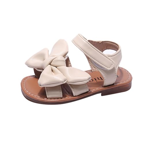 Baby Sandalen Mädchen Sommer - Babyschuhe Mit Bowknot Prinzessin Schuhe Flach Kindersandalen Gummisohle Sommerschuhe Anti-Rutsch Turnschuhe Offener Zeh Strandsandalen Freizeitschuhe von Generic