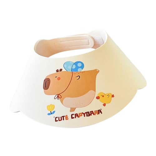 Baby Shower Cap - Baby Bath Cap | Capybara Pattern Babies Head Protector, Splash-Proof Ear Protection Hut, Cute Animal Bath Caps, Waterproof Infant Caps Bathroom Accessories For Protecting Eyes Nose von Generic