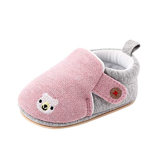 Baby Sneaker Gefüttert mädchen Schuhe erste Schuhe Booties Sneaker Herren Turnschuhe (Pink, 19 Toddler) von Generic