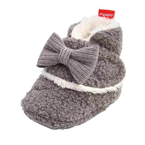 Baby Socken Sneaker Warme Schuhe Warming Prewalker First Walkers Schuh Kinder Schuhe Leuchten (Grey, 12-18 Months) von Generic