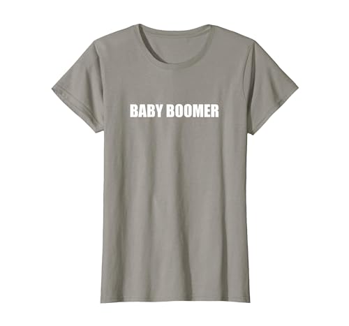 Babyboomer T-Shirt, Damen, Schiefergrau, XS von Generic