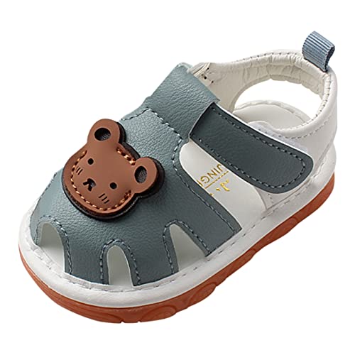 Babysockenschuhe Baby Mädchen Jungen Sandalen Kleinkind Sommer Strand Schuhe Outdoor Casual Slipper Gummisohle Kleinkind First Walking Prinzessin Sandalen Sandalen Baby Schmal (Blue, 22 Infant) von Generic