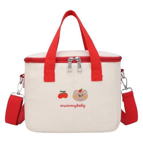 Babywickelbeutel mit isolierender Schicht - tragbarer Wickeltasche mit thermischem Fach, leichter Organisationsbag mit gemustertem Design, Reißverschluss und Riemen von | Drehmomentsack von Generic