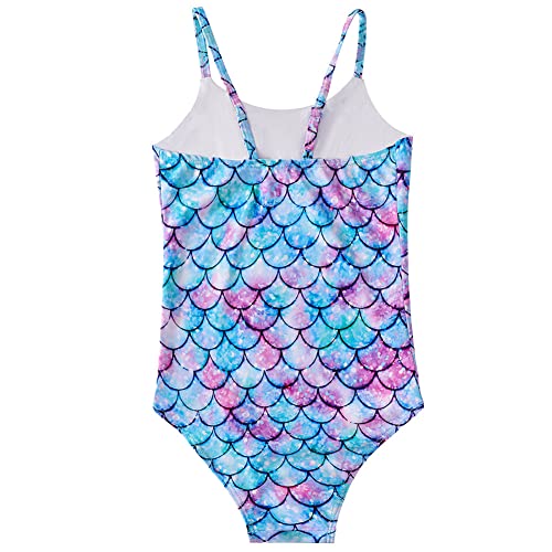 Badeanzug Mädchen Sommer Schwimmen Einteiler Bikini Sport Bademode Mädchen Hawaiian Schwimmanzug UV Schutz Blickdicht Chlorresistent Anti Pilling mit,130 von Generic