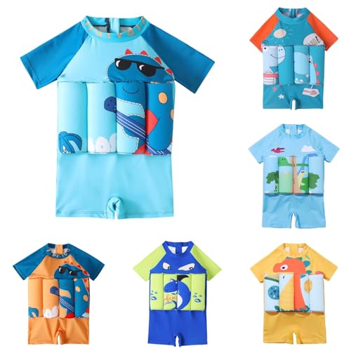 Badeanzug mit Schwimmhilfe Jungen Mädchen, Schwimmanzug Kinder Jumpsuits Funktions Badeanzüge Mit Schwimmhilfe Shark Cartoon-Druck Bademode-Sets Trainingsanzug Unisex Bojenanzug Badeanzug mit Schwimmhilfe Jungen Mädchen, Schwimmanzug Kinder Jumpsuits Funktions Badeanzüge Mit Schwimmhilfe Shark Cartoon-Druck Bademode-Sets Trainingsanzug Unisex Bojenanzug von Generic