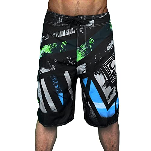 Badehose Herren Badeshorts Swim Shorts,Badeshorts Herren 4XL,Weiße Badehose,Boxershorts Unter Badehose,Glanz Shorts,Surfen Strandhose,Laufshorts Mit Handytasche,Gestreifte Shorts von Generic