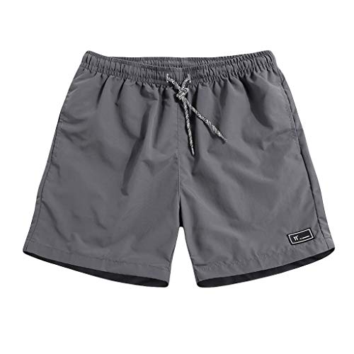 Badehose Herren Badeshorts kurz Boardshorts Herren Trainingshose mit Tasche Freizeit Kurze Strandhose Schnelltrocknend Sporthose für den Urlaub,Hawaii Surf Hose von Generic