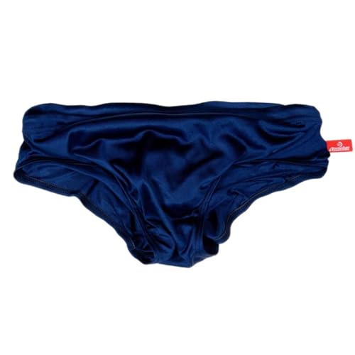 Badehose Herren Badeslip Kurz Eng Sexy Badehosen Männer Slip Jungen Schwimmhose Badeshorts Bunter Short Tunnelzug Lustig Sommer Brief Swim Short Marine L von Generic