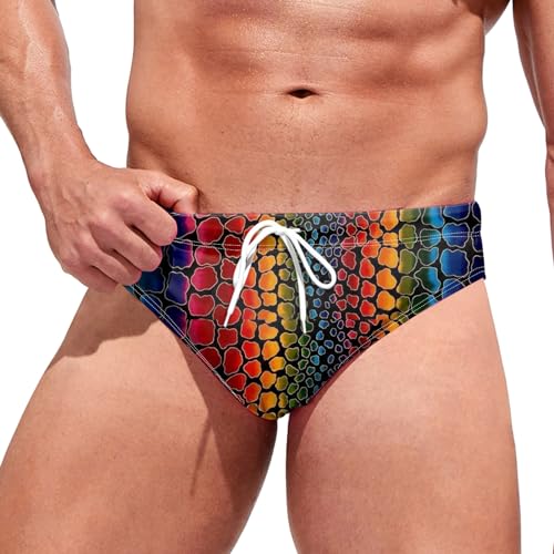 Badehose Herren Bunt Eng Badehosen Sexy Niedrige Taille Bikini Badeslip Männer Schwimmen Slip mit Verstellbarem Tunnelzug Schwimmhose Swim Trunks Briefs Strand Badehose Herren Bunt Eng Badehosen Sexy Niedrige Taille Bikini Badeslip Männer Schwimmen Slip mit Verstellbarem Tunnelzug Schwimmhose Swim Trunks Briefs Strand von Generic