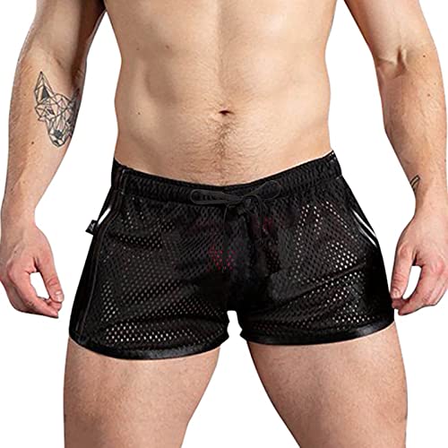 Badehose Herren Kurz Eng Badeshorts Sexy Badeslip Schnelltrocknend Schwimm Enganliegend Bade-Slip Klassischer Badeslip mit Tunnelzug Schwimmhose Badehose für Strand Pool Surfen von Generic