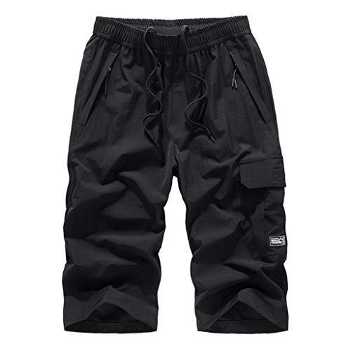 Badehose Herren Lang Schnelltrocknend Boardshorts Sommer Urlaub Cargo Freizeit Short mit Innenhose von Generic