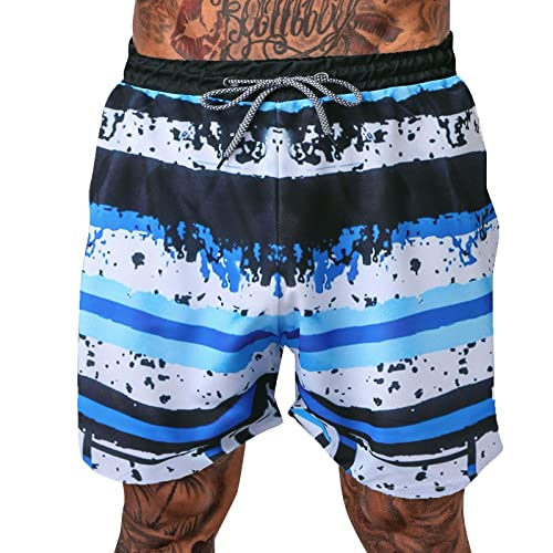 Badehose Herren Sommer Shorts Badeshorts Schwimmhose Trainingshose Herren mit Tasche Freizeit Kurze Männer Schwimmhose Sporthose kurz Sports Running Swim Shorts von Generic