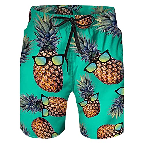 Badehose Herren Sommer Sporthose Kurz,Badehose Die Nicht Nass Wird,Badehose Schwimmen,Shorts,Badehose Männer Eng,Bademode Herren,Radlerhose Leoprint,Kurze Hose Mit Hemd von Generic