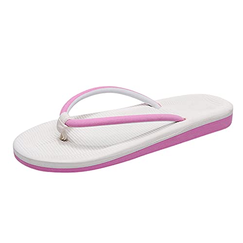 Badeschuhe Damen Leicht | Flip Flops Damen Strand | Indoor Outdoor Flip Flops Zehentrenner Elegante Badelatschen Sommer Hausschuhe Indoor Outdoor Beach Sommerschuhe Offene Zehen Slippers von Generic