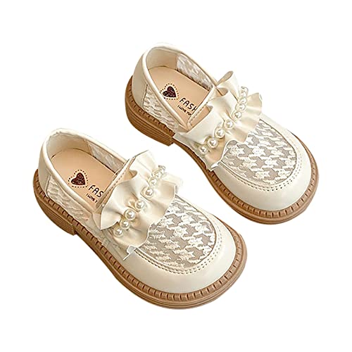 Badeschuhe Kinder Kinder Baby Mädchen Lederschuhe Mesh Rüschen Prinzessin Schuhe Mode Student Sandalen Kleines Kind/Große Kinder Kinder 37 (White, 33 Big Kids) von Generic