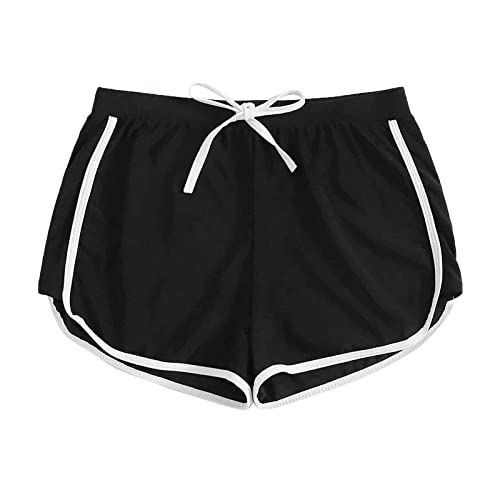 Badeshorts Damen Wassersport Badehose Kurze Hose Schnell Trocknend Schwimmshorts Schwimmhose Bikini Unterteil Trockener Badeanzug, Stretch-Muster, Boardshorts, Bademode, Kordelzug von Generic