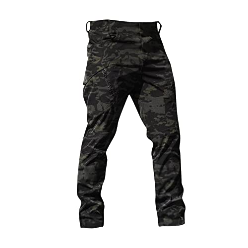 Baggy Jeans Herren Cargohose Lang Wanderhose Trekkinghose Trainingshose Sommer Hose Anzughose Outdoor Motorrad Business Jogger Trackpants Herrenjeans Hosen C-Tarnung M 5111 von Generic