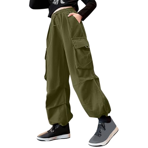 Baggy Jeans Jungs - Elastischem Bund Cargo Jeans Mode Stretch Streetwear Teenager Lange Hosen Hohe Taille Straight Jeanshose mit Große Taschen Teenager Y2k Streetwear von Generic