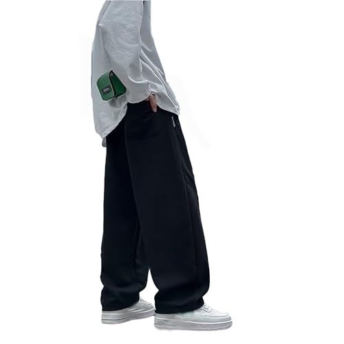 Baggy-Jeans für Jungen - Rapper Kostüm Weite Bein Loose Fit Denim Hosen Cargohose Baggy Jungen Loose Fit Lässige Hose Elastische Taille Sporthose Freizeithose Frühling Sommer von Generic