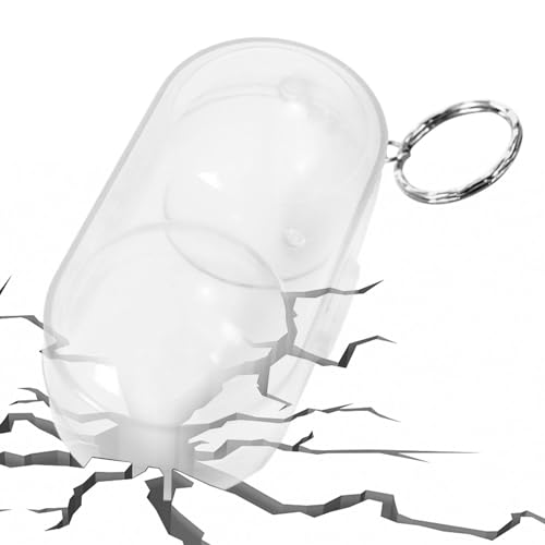 -Ball-Etui – tragbare Tischtennis-Aufbewahrungsbox, Ball-Aufbewahrung | -Ballbehälter für 2 Bälle mit Schlüsselanhänger, Ping-Tischtennis-Zubehör für den Innen- und Außenbe von Generic