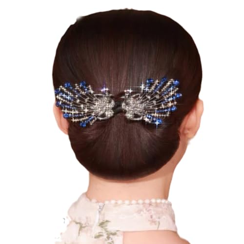 Ball-Haarspangen, Dutt-Rollen, fauler Haarlockenwickler, Strass-Blumen-Haarspange, elegante Haarspange für Frauen, Brötchen-Maker-Haarnadel, einfache und schnelle Schnapp-Curling-Werkzeuge (Type15) von Generic