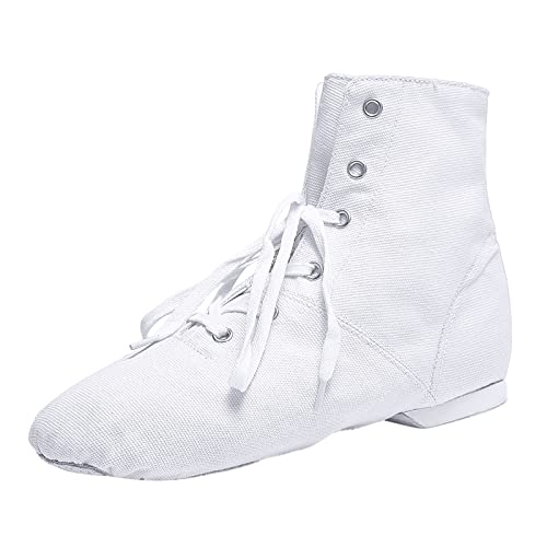 Ballerina-Schuhe Kinder Segeltuch Tanzschuhe Trainingsschuhe mit weichen Sohlen Ballettschuhe Lässige Sandalen Tanzschuhe Tanzschuhe für Mädchen Winterschuhe Baby (White, 28.5 Little Child) von Generic