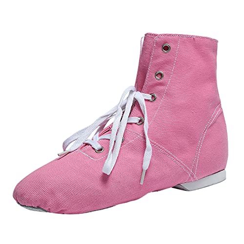 Ballerina-Schuhe für Mädchen Damen Segeltuch Tanzschuhe Trainingsschuhe mit weichen Sohlen Ballettschuhe Lässige Sandalen Tanzschuhe Tanzschuhe für Mädchen Damenschuhe Pumps Sohle (Red, 38) von Generic