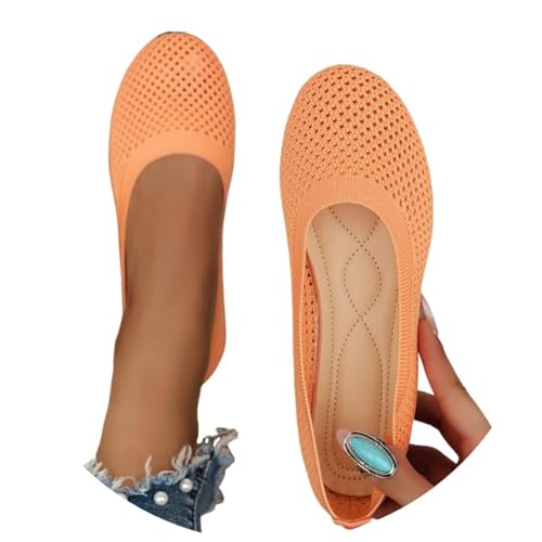 Ballerinas Damen Slip On Strick Schuhe Mittelalter Mokassins Sommerschuhe Gymnastikschuhe Sportschuhe Elegant Loafer Tanzschuhe Mesh Stoffschuhe Geschlossene Halbschuhe Ballerinas Damen Slip On Strick Schuhe Mittelalter Mokassins Sommerschuhe Gymnastikschuhe Sportschuhe Elegant Loafer Tanzschuhe Mesh Stoffschuhe Geschlossene Halbschuhe von Generic