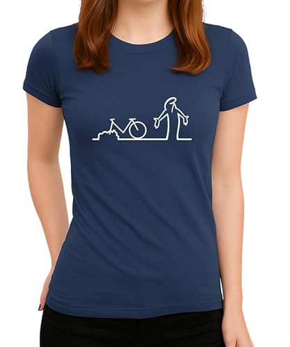 Balum La Linea T-Shirt – Premium Baumwolle, Streetwear Design, hoher, modernes Design, lässiger Fit, Mode Basic 7 Frauen T-Shirt von Generic