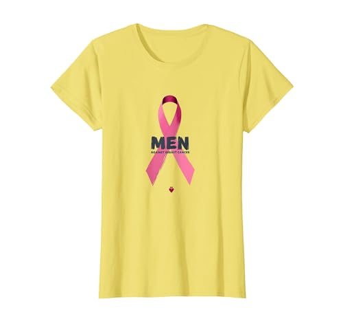 Band zur Unterstützung des Bewusstseins für Männer gegen Brustkrebs T-Shirt, Damen, Gelb, XS Band zur Unterstützung des Bewusstseins für Männer gegen Brustkrebs T-Shirt, Damen, Gelb, XS von Generic