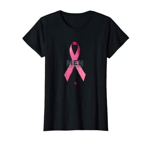 Band zur Unterstützung des Bewusstseins für Männer gegen Brustkrebs T-Shirt, Damen, Schwarz, XS von Generic
