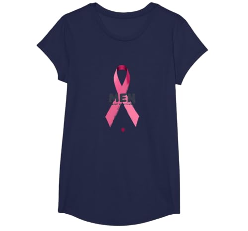 Band zur Unterstützung des Bewusstseins für Männer gegen Brustkrebs T-Shirt, Girls, Marineblau, XS Band zur Unterstützung des Bewusstseins für Männer gegen Brustkrebs T-Shirt, Girls, Marineblau, XS von Generic