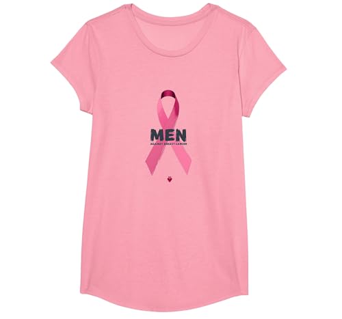 Band zur Unterstützung des Bewusstseins für Männer gegen Brustkrebs T-Shirt, Girls, Rosa, XS Band zur Unterstützung des Bewusstseins für Männer gegen Brustkrebs T-Shirt, Girls, Rosa, XS von Generic