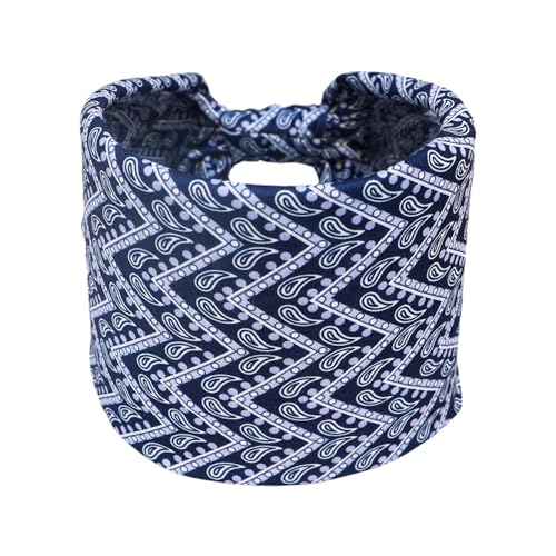 Bandana-Stirnbänder, Stirnbänder für Frauen | Rutschfeste Haarbandanas für Frauen - Stilvolles breites Stirnband, weiche böhmische Kopfbedeckung für Reisen, Outdoor-Aktivitäten, Sport von Generic